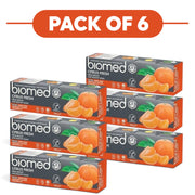 Biomed Citrus Fresh Natural Toothpaste Mandarin Grapefruit 100g Pack of 6