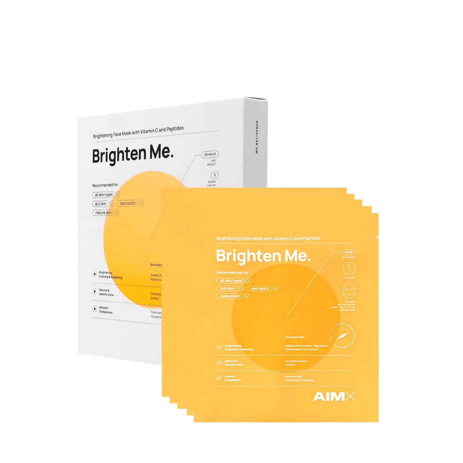 AIMX Brighten Me – Vitamin C & Peptides Face Mask
