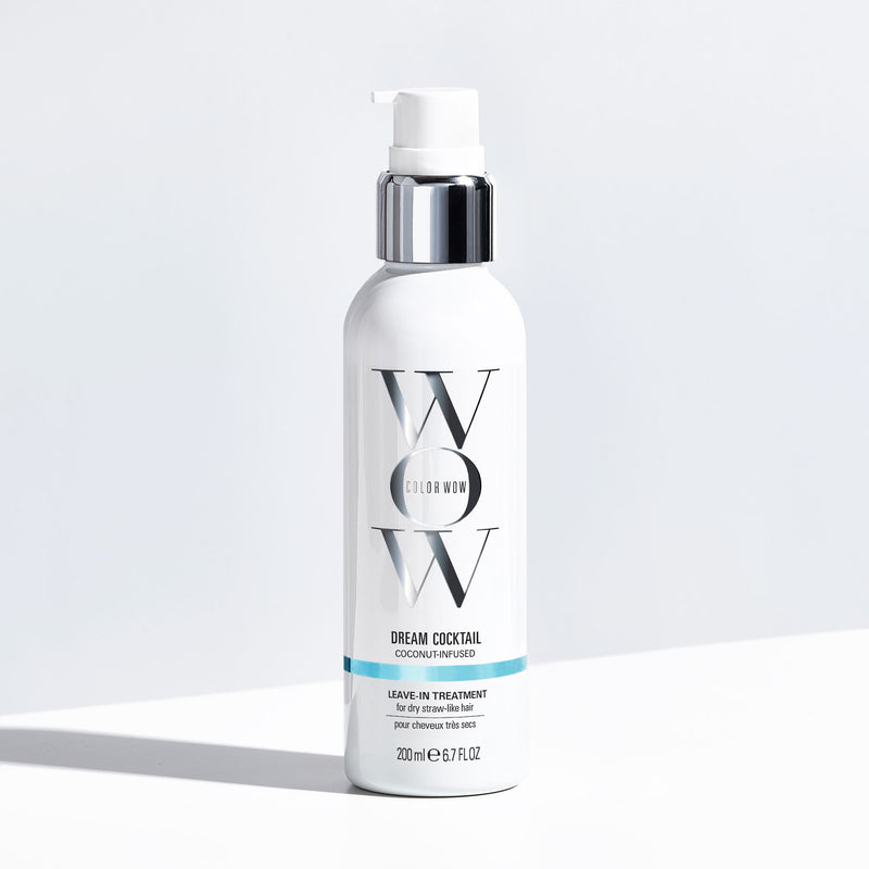 Color Wow Dream Cocktail Coconut-Infused Leave-In Treatment bottle, 200ml.