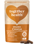Together Health Biologische Chaga 900 mg Dubbele Extractie - 60 Vegan Capsules