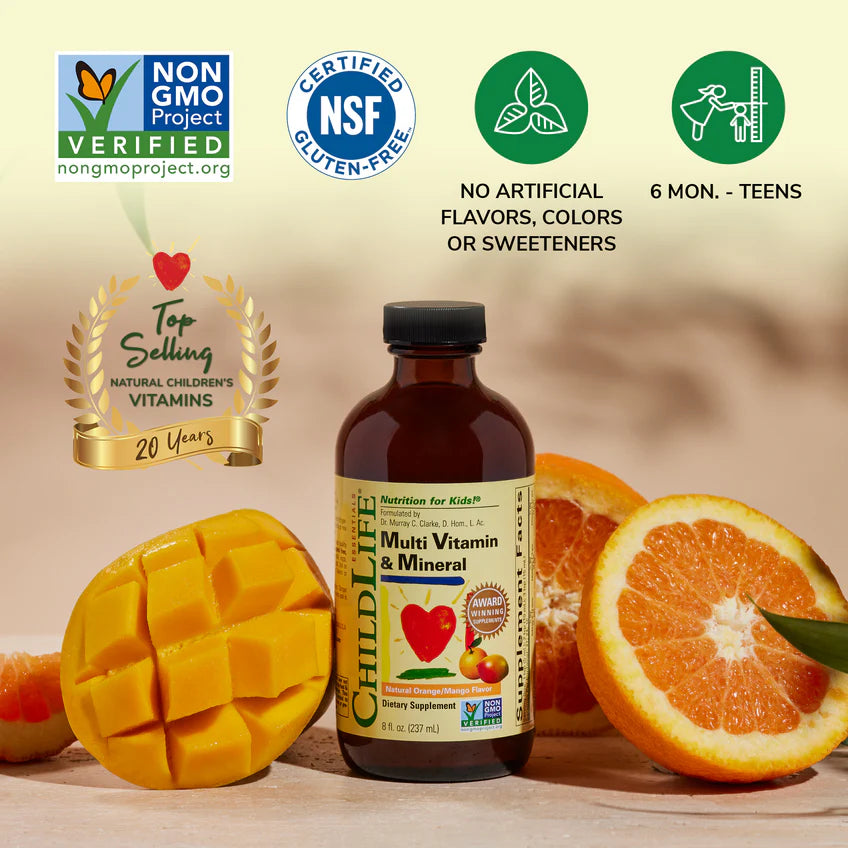 ChildLife Essentials Multi Vitamin & Mineral Orange Mango - 237ml