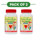 ChildLife Essentials Multi Vitamin Gummy Strawberry Lemon 90 Gummies Pack of 2