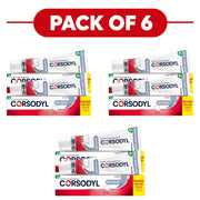 Corsodyl Daily Gum Care Whitening Toothpaste 100ml Pack of 6