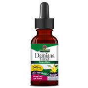 Nature’s Answer Damiana liquid extract 2000mg low alcohol 30ml bottle front viewon a white background