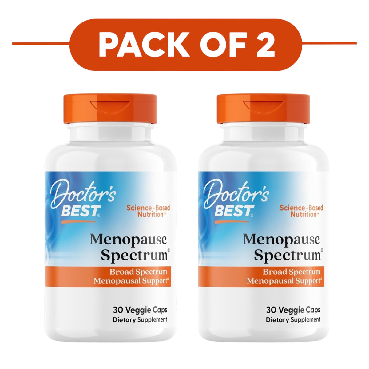Doctor's Best Menopause Spectrum 30 Veggie Capsules Pack of 2