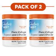 Doctor's Best Pure Collagen Types 1 and 3 Powder 200g Pack of 2