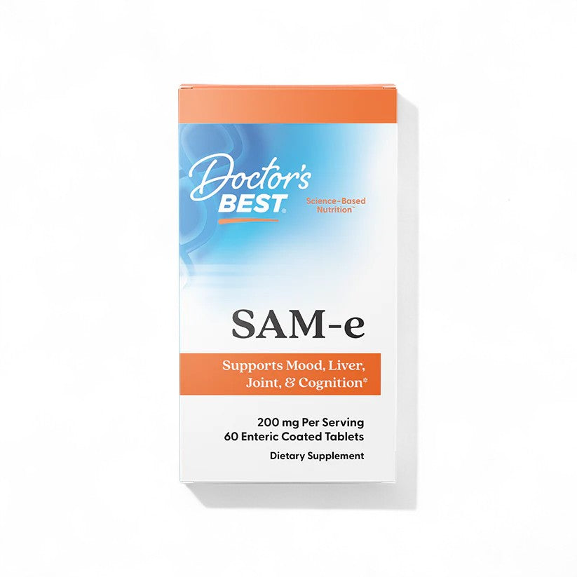 Doctor's Best SAM-e – 200mg, 60 Enteric-Coated Tablets