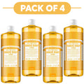 Dr. Bronner's Citrus 18-in-1 Pure-Castile Liquid Soap 945ml Pack of 4