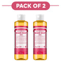 Dr. Bronner's Rose 18-in-1 Pure-Castile Liquid Soap 240ml Pack of 2