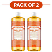 Dr. Bronner's Tea Tree 18-in-1 Pure-Castile Liquid Soap 945ml Pack of 2