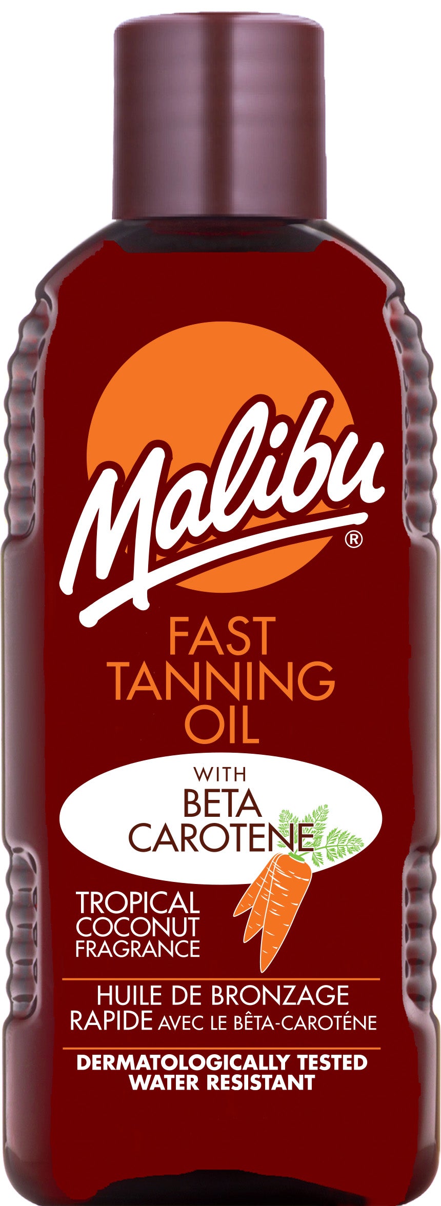 Malibu Fast Tanning Oil with Beta Carotene – 100ml Accelerate Your Glow with Hydrating & Tanning Boosters