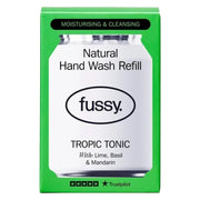 Fussy Natural Hand Wash Refill Tropic Tonic lime basil mandarin fragrance 240ml refill front packaging