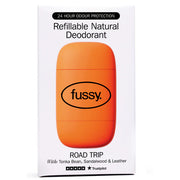 Fussy Refillable Natural Deodorant Road Trip reusable deodorant with case 40g
