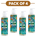 Faith In Nature Coconut Uplifting Hand Wash 400ml Pack of 4
