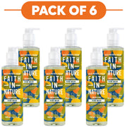 Faith In Nature Grapefruit & Orange Energising Hand Wash 400ml Pack of 6
