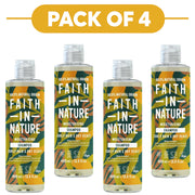 Faith In Nature Shea & Argan Moisturising Shampoo 400ml Pack of 4