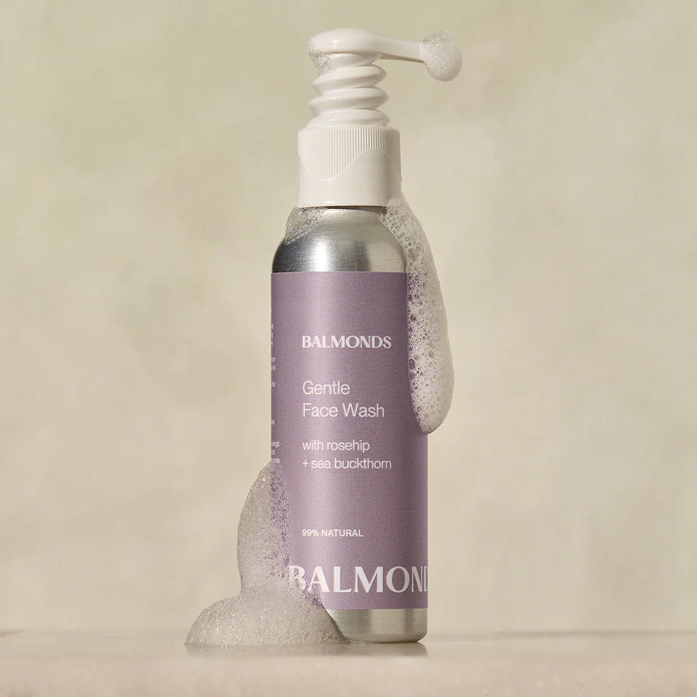 How to Use: Balmonds Gentle Face Wash 125ml applying cleanser to face skincare routine