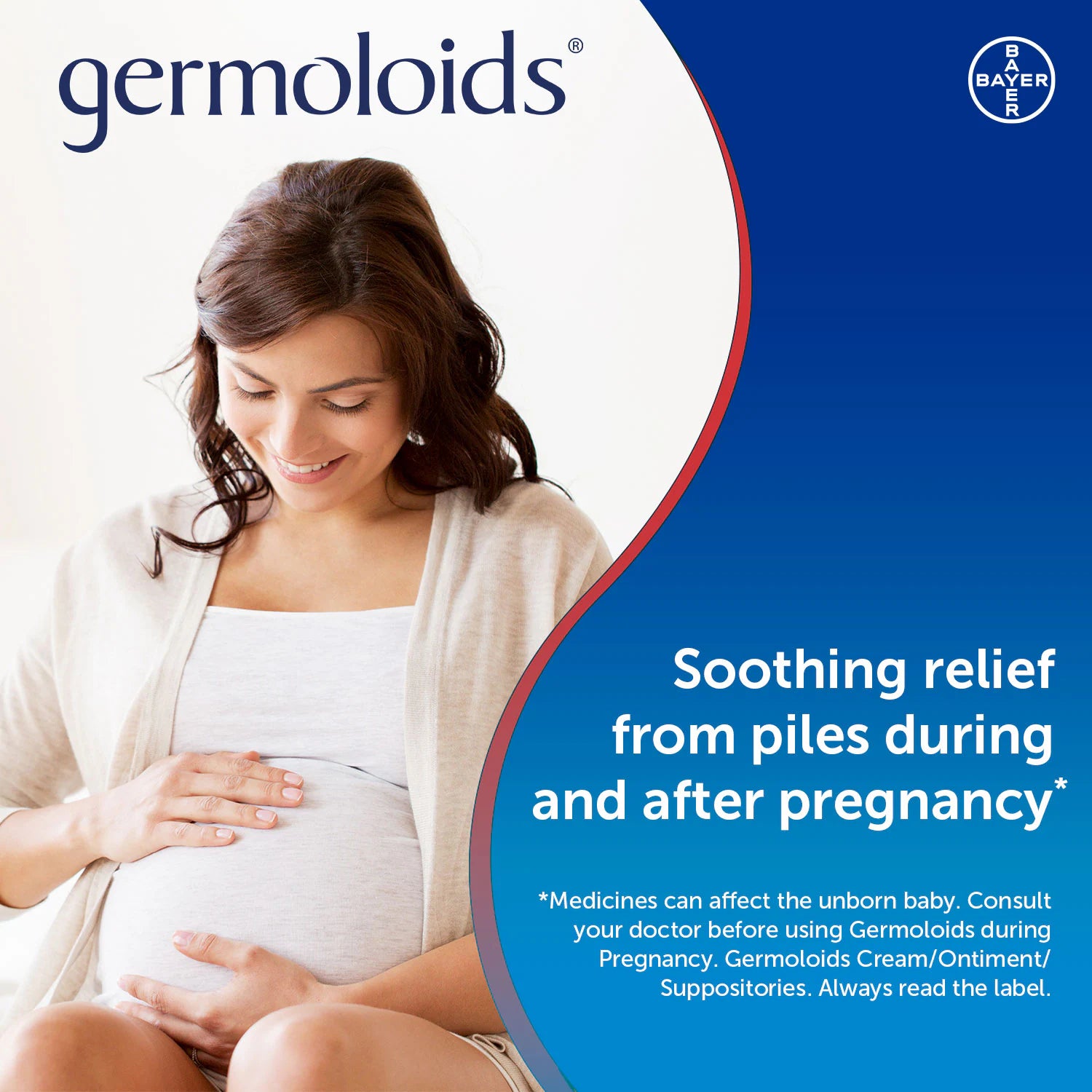 Germoloids Cream 25ml tube with applicator for internal and external use