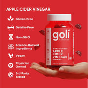 Goli Apple Cider Vinegar Gummies vegan supplement lifestyle image