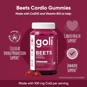 Goli Nutrition Beets Cardio Gummies 60 Count