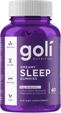 Goli Nutrition Dreamy Sleep Gummies 5mg Melatonin 60 Count