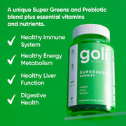 Goli Nutrition Supergreens Gummies 60 Count
