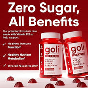 Goli Zero Sugar Apple Cider Vinegar Gummies vegan supplement lifestyle image