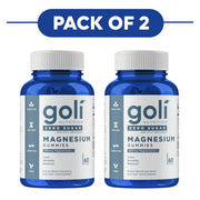 Goli Nutrition Zero Sugar Magnesium Gummies 260mg 60 Count Pack of 2