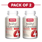 Jarrow Formulas Acetyl L-Carnitine 500mg 120 Veggie Capsules Pack of 2