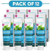 Jason Powersmile Fluoride Free Peppermint Toothpaste 119g Pack of 12