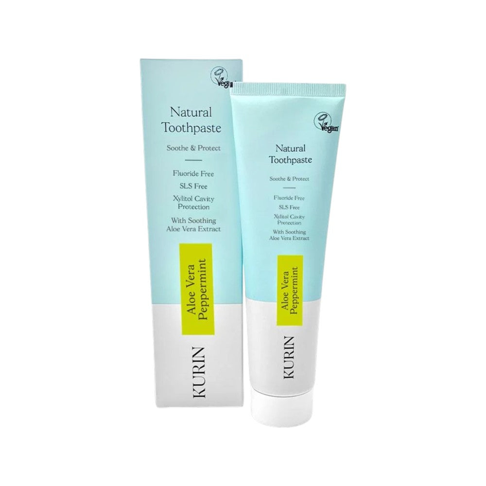 Kurin Natural Toothpaste Aloe Vera Peppermint toothpaste tube fluoride free 100ml
