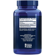 Life Extension Inositol 1000mg vegetarian capsules bottle packaging showing supplement facts and ingredients, no flavour, 360 capsules