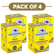 MacuShield Gold Lutein Zeaxanthin Zinc 30 Capsules Pack of 4
