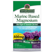 Nature's Answer Marine Based Magnesium Plant-Based Capsules 90 count front box label