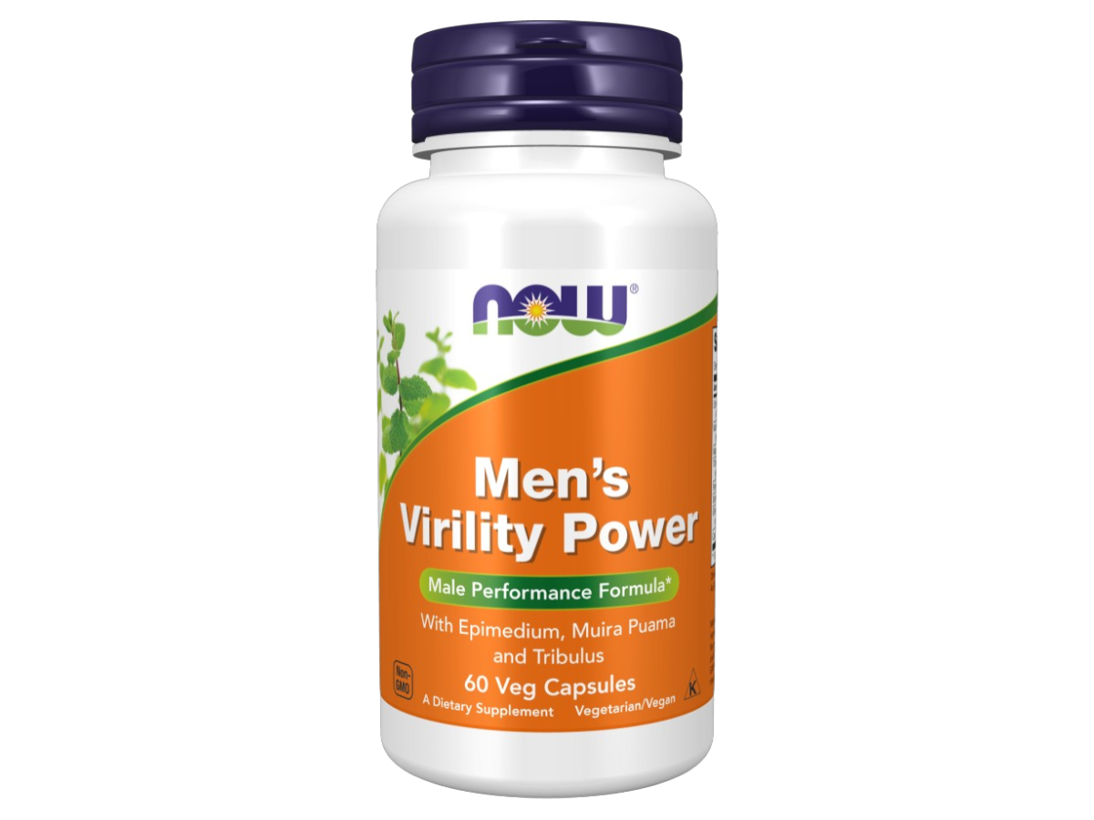 NOW Men's Herbal Vitality Veg Capsules with Maca & Ginseng