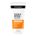 Neutrogena Clear & Defend Face Scrub 150ml - 2% Salicylic Acid Exfoliator