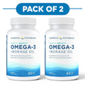 Nordic Naturals Nordic Beauty Omega-3 + Borage Oil 60 Soft Gels Pack of 2