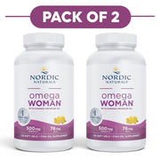 Nordic Naturals Omega Woman Fish Oil 120 Soft Gels Pack of 2