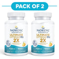 Nordic Naturals Ultimate Omega 2X - 2150mg Omega-3 + 1000 IE D3 - 60 Citroen Softgels