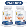 Nordic Naturals Vitamin D3 1000 IU 120 Gummies Pack of 2