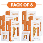 NutraTea Turmeric & Cinnamon Herbal Tea 20 Tea Bags Pack of 6