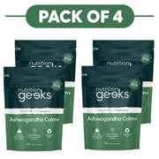 Nutrition Geeks Ashwagandha Calm+ 60 Vegan Capsules Pack of 4