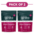 Nutrition Geeks Biotin Growth+ 180 Vegan Tablets Pack of 2