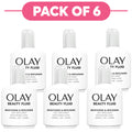 Olay Beauty Fluid Face, Neck & Body Moisturising Lotion 100ml Pack of 6