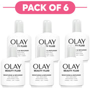 Olay Beauty Fluid Face, Neck & Body Moisturising Lotion 100ml Pack of 6