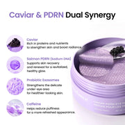 Biodance Caviar PDRN Hydrogel Under Eye Patches 30 Pairs ingredients panel and product information