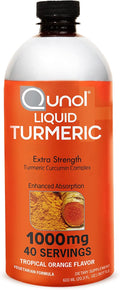 Qunol Vloeibare Kurkuma Curcumine 1000mg Sinaasappel 600ml