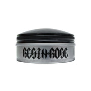 Side image: Uppercut Deluxe Resin and Rose Pomade 100g jar strong hold styling product packaging