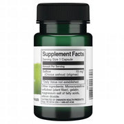 Swanson Full Spectrum Saffron Supplement, 15mg - 60 Capsules bottle showing supplement facts.