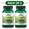 Swanson Maca 500mg 60 Vegan Capsules Pack of 2